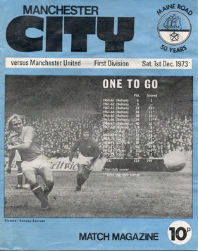 CHOOSE FROM LIST MANCHESTER CITY HOME PROGRAMMES 1957-60 